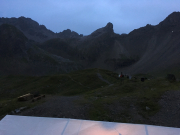 Ausblick aus dem Zimmer von der Memminger Hütte