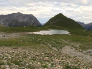 Bergsee südlich der Memminger Hütte